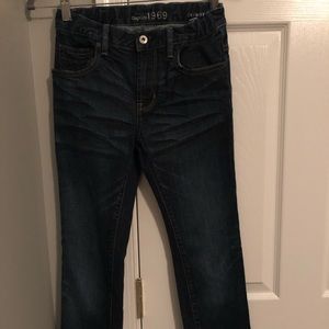 GapKids BOYS 1969 skinny Dark wash jeans